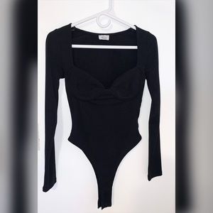 Black Long Sleeved Bodysuit